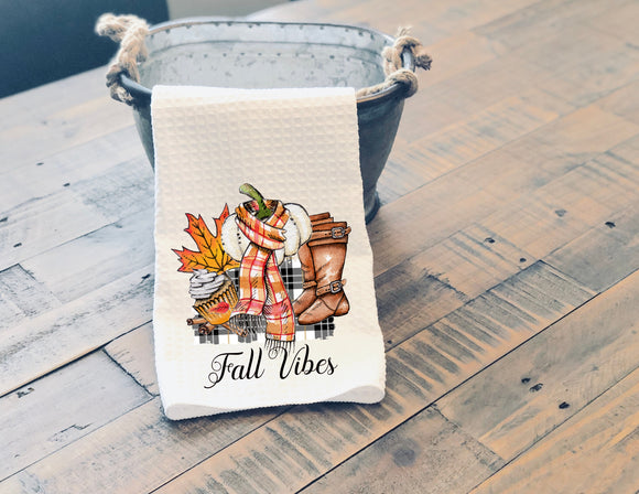 Fall Sassy Kitchen Towel Fall Vibes