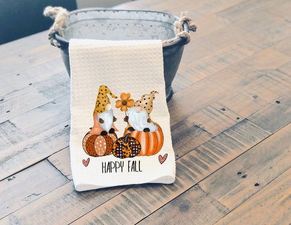 Fall Sassy Kitchen Towel Happy Fall