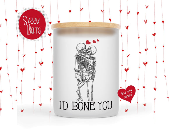 Valentine's 9oz Soy Candle I'd Bone You