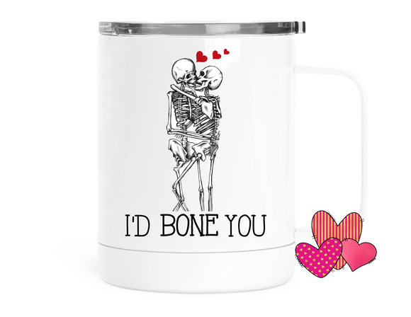 Valentine's Insulated Coffee Tumbler I'd Bone You