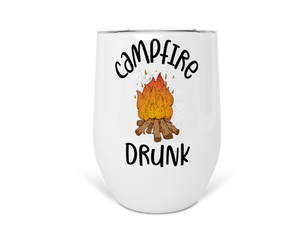 12oz Insulated Wine Tumbler Campfire Drunk