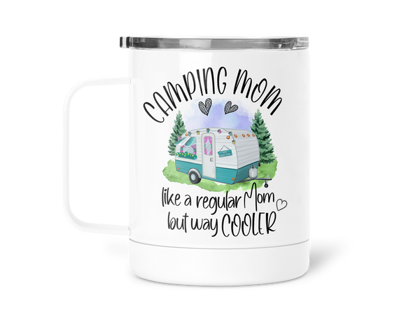 12oz Insulated Coffee Mug Camping Mom