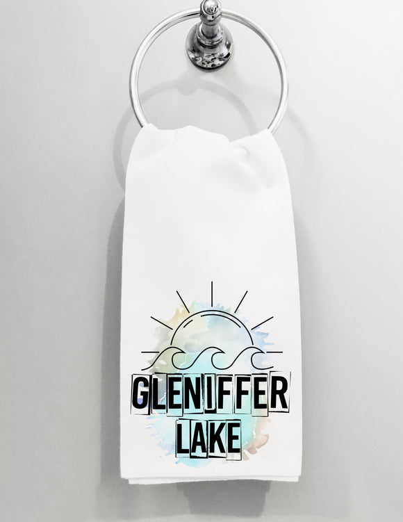 Bathroom Hand Towel Gleniffer Lake Box Letters