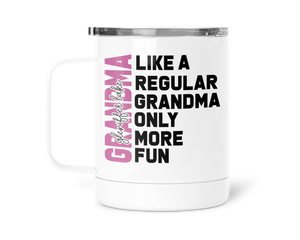 12oz Insulated Coffee Mug Gleniffer Lake Grandma - comes in 2 colors