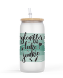 16oz Frosted or Clear Jar Drinkware Gleniffer Lake Junkie