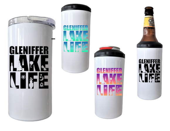 NEW 4 in 1 Insulated Tumbler and Can Cooler Gleniffer Lake Life comes in 2 colors