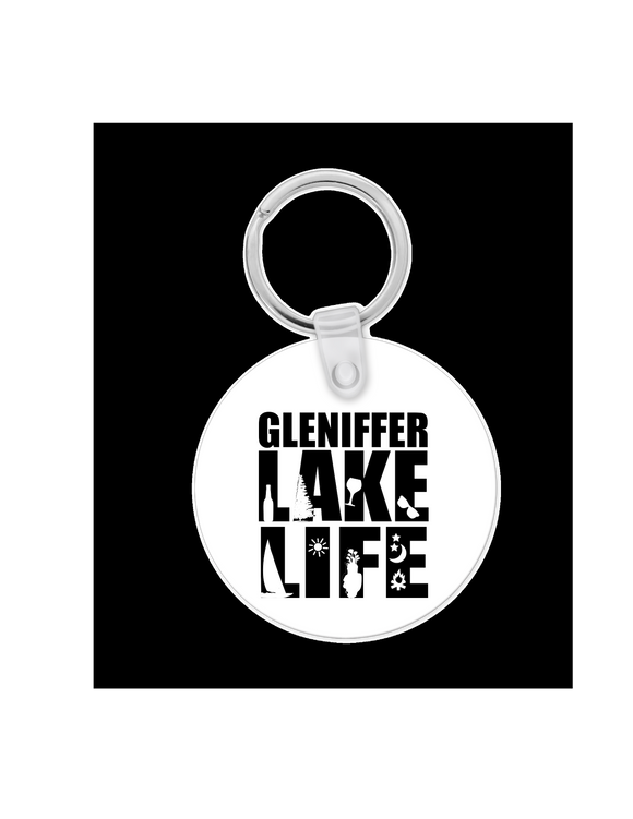 Gleniffer Lake Life Key Ring 3 colors to choose from