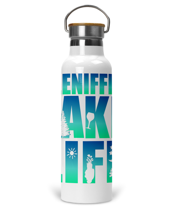25oz Water Bottle With Lid Gleniffer Lake Life 3 colors available