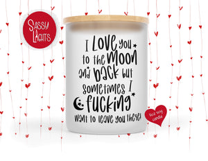 Valentine's Soy Candle I Love You To The Moon
