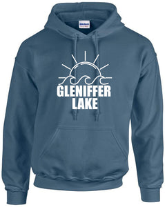 **NEW** Gleniffer Lake Sun Indigo Hoodie Full Logo