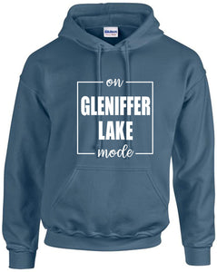 **NEW** Indigo Hoodie On Gleniffer Lake Mode full logo