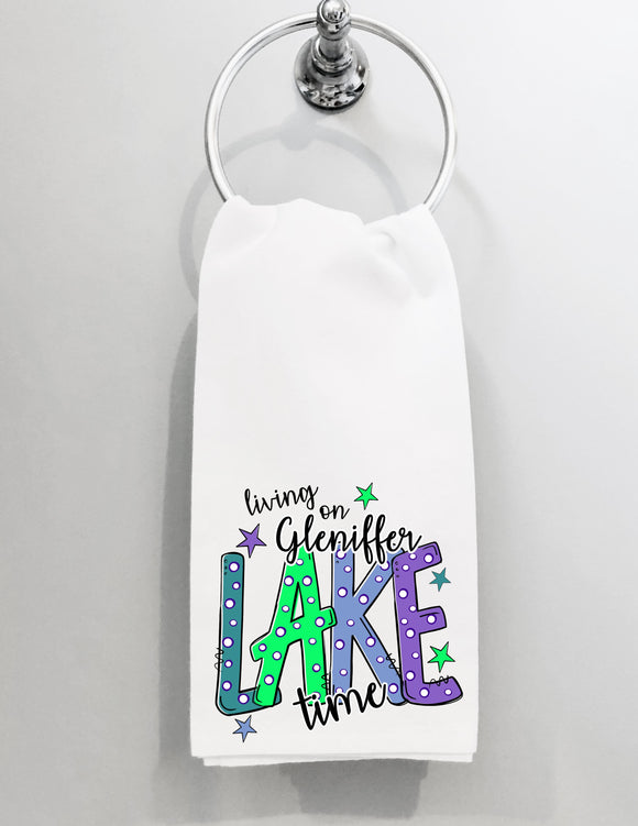 Bath Hand Towel Living On Gleniffer Lake Time 2 designs available