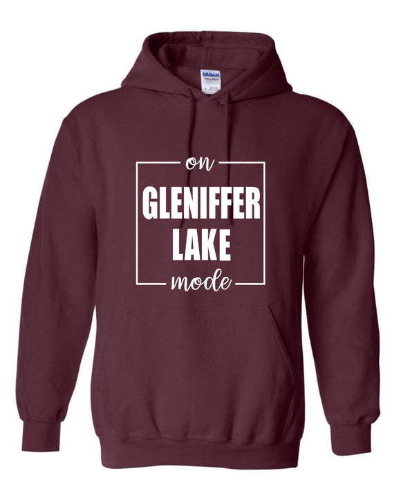 **NEW** Maroon Hoodie On Gleniffer Lake Mode full logo