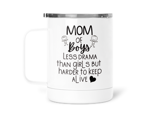 12oz Insulated Coffee Mug Mom Of Boys