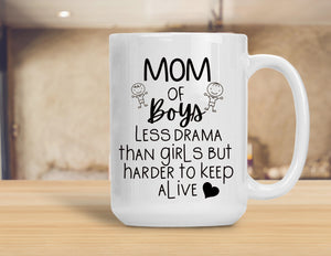 Sassy Mug Mom Of Boys