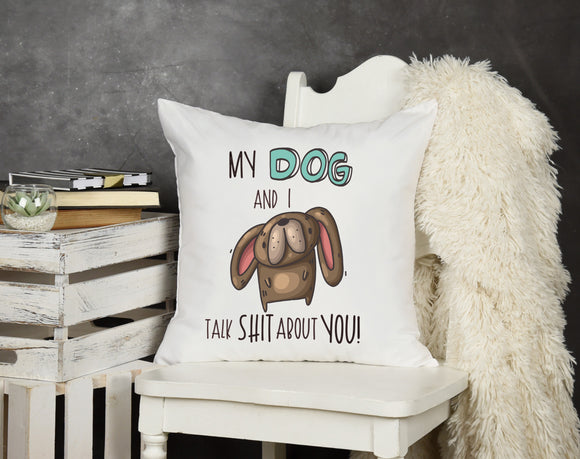 Throw Pillow My Dog and I