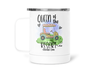 12oz Insulated Coffee Mug Queen Of The Resort