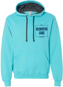 **NEW** Scuba Blue Hoodie On Gleniffer Lake Mode sm logo