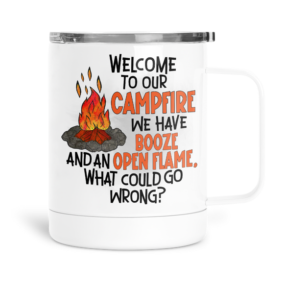 12oz Insulated Coffee Mug Welcome To Our Campground